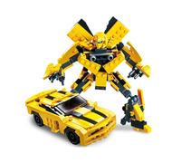 (Bumblebee, 225pcs) Heroic Toys Transformers Optimus Prime Action Figure Changes Toy Into Truck