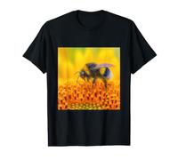 Bumblebee On Sunflower Pollination Nature Insect Value Graphic T-Shirt