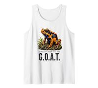 Bumblebee Poison Dart Frog Goat Vibrant Amphibian Artwork Tank Top