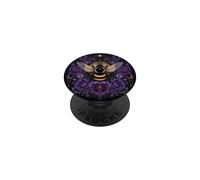 Bumblebee Purple Flower Lavender Dark Floral Celestial PopSockets Adhesive PopGrip