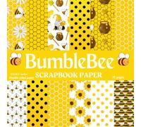 Bumblebee Scrapbook Paper: Honey Bee Scrapbook Paper,12 Honey comb patterns Scrapbook Paper for Scrapbooking, Junk Journal, College, Decoupage, Card ... Scrapbook Paper, Bumblebee Scrapbooking Paper