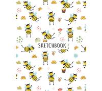 Bumblebee Sketchbook: Bumblebee Blank Page Sketchbook To Write Notes, Notepad, To Do Lists, Sketching, Bumblebee Pattern Sketch Drawing Design