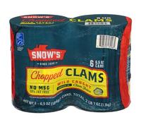 Bumblebee Snow's, Chopped, Clams in Clam Juiice, 6.5oz Can (Pack of 6)