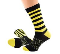 BumbleBee Stripe and Honeycomb Design Unisex Socks Adult Size UK 5-12 E (X6S225)