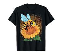 Bumblebee Sunflower Springtime Save The Bees Honeybee T-Shirt