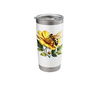 Bumblebee x Honey Bee x Flower Stainless Steel Insulated Tumbler