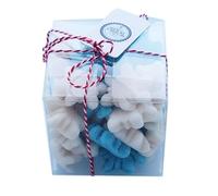 BUMBLEDUKES CHRISTMAS SWEETS CUBE: JELLY SNOWFLAKES: FRUIT FLAVOUR XMAS CANDY GIFT
