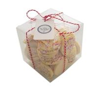 BUMBLEDUKES CHRISTMAS SWEETS CUBE - MEGA WHITE SNOWIES XMAS CANDY GIFT