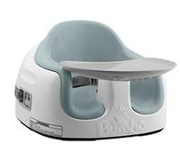 Bumbo Multi Seat - 2 in 1 Baby Floor Booster & Feeding Seat with Adjustable Height Base Removable Tray 3 Point Safety Harness Non Slip Base Easy to Clean Surface for Growing Toddlers -Salt Bush