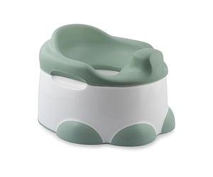 Bumbo Step 'N Potty 3-in-1 Solution - Potty Training Toilet Seat, Toddler Step Stool & Baby Potty - Removable Cup & Stow Away Lid - Children Aged 18 Months to 3 Years - Hemlock
