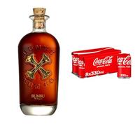 Bumbu Original Rum 70cl + Coca-Cola Original Taste 8 x 330ml, Rum & Coke Mixer Pack
