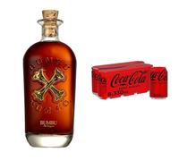 Bumbu Original Rum 70 oca-Cola Zero Sugar 8 x 330ml, Premium Whisky & Coke Mixer Pack