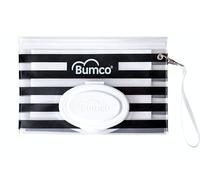 Bumco Diaper Bag Wet Wipes Dispenser, Reusable Refillable Pouch, Organizer for Travel, Carrying Clutch, Unique Baby Gift for Girl/Boy, (Black)