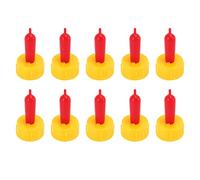 Bumdenuu 10Pcs Milk Drink Nipple Silicone for Teat Feed Pup Dog Foal Calf Easy Screw on Coke