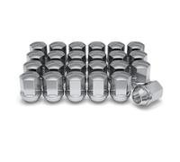 Bumdenuu 1709D-24AM Duplex Bulge Nut M14x1.50 Chrome Solid Part for Select ///Ram 24 Pack