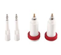 Bumdenuu 2 Pairs of Jack a Cross a Banana 4 mm 10 Kv -30 Kv High Voltage Connector Plug and Socket Power Test Tool
