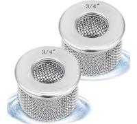 Bumdenuu 2 Pieces Air Intake Filter Suction Cup Hose Double Screen with 3/4" NPT Thread for Airless Paint Sprayer, Pump Inlet Filter