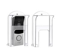 Bumdenuu 2pcs Transparent Plastic Door Bell Rain Cover Waterproof Protective Bell for Ring 1/2/3/4/Pro/Pro 2/