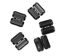 Bumdenuu 5 Pcs Clip On Noise Suppressor 3.5mm Cable Ferrite Core Filters