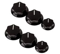 Bumdenuu 6 Pieces Control Knob Volume Audio Control Knobs for Jazz Bass Electric Guitar Parts