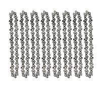 Bumdenuu 8 Pcs 4 Inch Mini Steel Chainsaw Chain Electric Pruning Saw Accessory Garden Tool Replacement