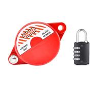 Bumdenuu Gate Valve Lockout Device with Coded Lock Suitable for Handles Gate Valve 1 A 2-1/2 Gate Valve Lockout Water Tap Lock