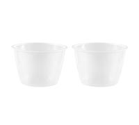 Bumdenuu Plastic 120ml Electric Cooker Rice Measuring Cup 2pcs Clear White