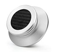 Bumdenuu Record Weight Stabiliser with Soft Protection Pad for HiFi Vinyl LP Disc Turntable Profile (Silver)