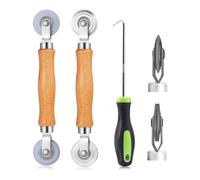 Bumdenuu Roller Tool for Mosquito Net, Knurled Tool for Mosquito Nets, Corrugated Roller, 3 in 1 Repair Kit for Mosquito Nets on Doors and Windows