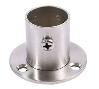 Bumdenuu Wardrobe Wardrobe 22mm Diameter Tube Hanging Rail Rod End Support Bracket