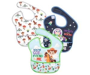 Bumkins Baby Boys Superbib Disney SuperBib, Baby Bib, Waterproof, Washable, Stain and Odor Resistant, 6-24 Months, 3-Pack - Toy Story (pack of 1)