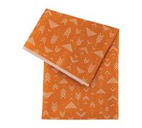 Bumkins Baby Splat Mat for Under High Chair, Babies Toddlers Eating Mess Mat, Waterproof Reusable Cloth for Arts and Crafts, Playtime Mat for Kids, Floors or Tables, Fabric 42inx42in, Boho Orange