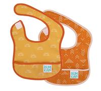 Bumkins Baby Starter Bib, Sunshine & Grounded, 3-9 Months (Pack of 2)