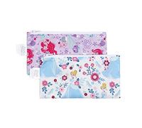 Bumkins Disney Baby Reusable Snack Bag Small 2 Pack, Princess (Ariel/Cinderella)