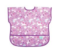 Bumkins Junior Bib, Adjustable Hook & Loop Closure, Catch-All Pocket, Baby-Led Weaning, Waterproof, Machine Washable, Stain & Odour Resistant, BPA Free, 1-3 Years, Unicorn Design