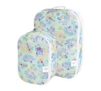 Bumkins Packing Cubes for Travel Bag, Organize Luggage with Compression Bags, Essential Traveling Accessories, Pack Carry On, B5 Aloha Stitch, Packing Cubes