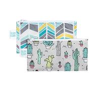Bumkins Reusable Snack Bag Small 2 Pack, Cacti & Quill (N11)