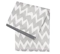 Bumkins Splat Mat for Art & Craft, Playtime, Mealtime, Waterproof, Washable, Easy Wipe Mat for Floor, Table or Under Highchairs, 107 x 107 cm, Grey Chevron Design