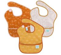 Bumkins SuperBib, Adjustable Hook & Loop Closure, Catch-All Pocket, Baby-Led Weaning, Waterproof, Machine Washable, Stain & Odour Resistant, BPA Free, 6-24 Months, 3-Pack, Desert Boho Design