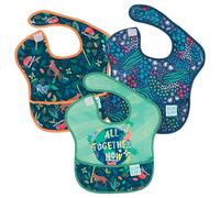 Bumkins SuperBib, Adjustable Hook & Loop Closure, Catch-All Pocket, Baby-Led Weaning, Waterproof, Machine Washable, Stain & Odour Resistant, BPA Free, 6-24 Months, 3-Pack, All Together Now Design