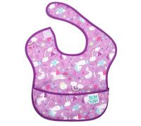 Bumkins SuperBib, Baby Bib, Waterproof, Washable, Stain and Odor Resistant, 6-24 Months - Unicorns