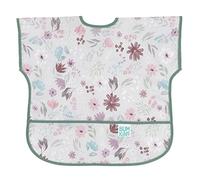 Bumkins Unisex Baby Junior Bib 1-3 Years, Grey Floral, 1-3 Years