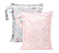 Bumkins Waterproof Baby Travel Bag Bathing Suit Cloth Diaper Pump Parts Swimming Pool Gym Toiletries Stroller Strap, Floral pattern and lace, carry bag