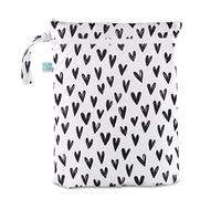 Bumkins Waterproof Wet Dry Bag for Baby, Travel, Swimsuit, Cloth Diapers, Hearts