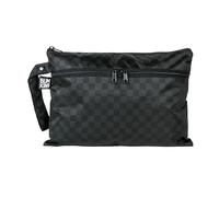 Bumkins Waterproof Wet Dry Clutch Bag for Baby, Travel, Swim Suits, Cloth Diapers, Pump Parts, Pool, Gym Clothes, Toiletry, Hook to Stroller, Pack for Daycare, Zip Bag, Packing Pouch, Black Check