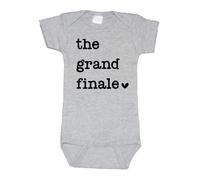 Bump and Beyond Designs Last Child Pregnancy Announcement - The Grand Finale, Heather Grey, 0-3 Monate