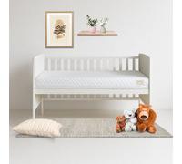 Bump & Beyond Baby Cot Mattress For Girls - Hypoallergenic, Waterproof & Breathable, Washable Cover - 120X60X13Cm