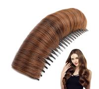 Bump It Up Hair Pads, Invisible Bun - Styling Insert Tool with Invisible Hair Pad, Hairpin Shape Hair Pad, Lightweight, How to Use