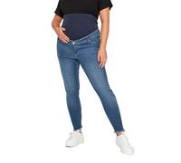 Bump It Up Maternity Curve Push Up Stretch Ava Jeans - Women's - Plus Size Curve Blue