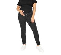 Bump It Up Maternity Curve Washed Push Up Stretch Ava Jeans - Women's - Plus Size Curve Black